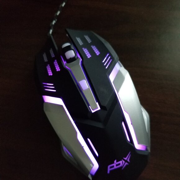 LOT 3 Gladiator‎ Wired Precision Gaming Mouse LED Backlight Geared Up 6 Buttons! - Picture 8 of 9